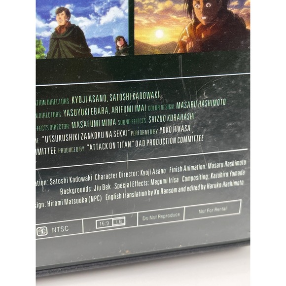 Attack‎ on Titan Vol 17 Special Edition Ilses Notebook DVD Anime - Picture 4 of 8